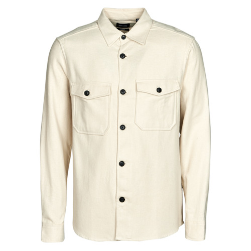 Only & Sons  - ONSMILO LS SOLID OVERSHIRT NOOS - Creme