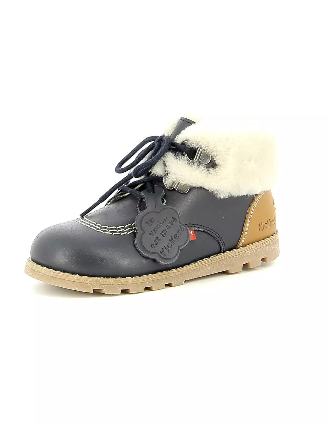 KICKERS NONOSWEET - Boots & bottines Marinecamel
