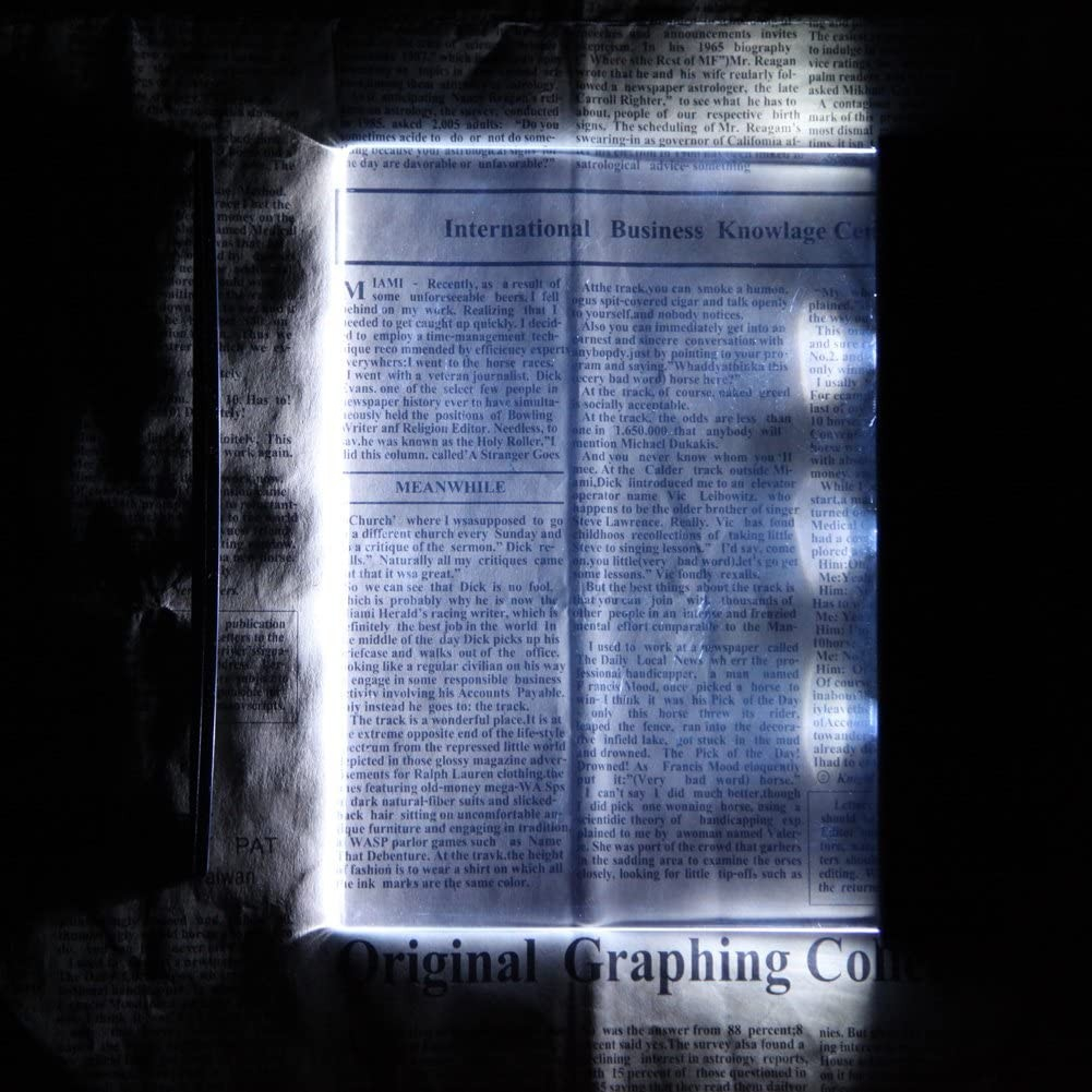 (17x12cm) LED Leselicht Augenschonendes Buch Licht (Batteriebetrieben) - Kaltweiss
