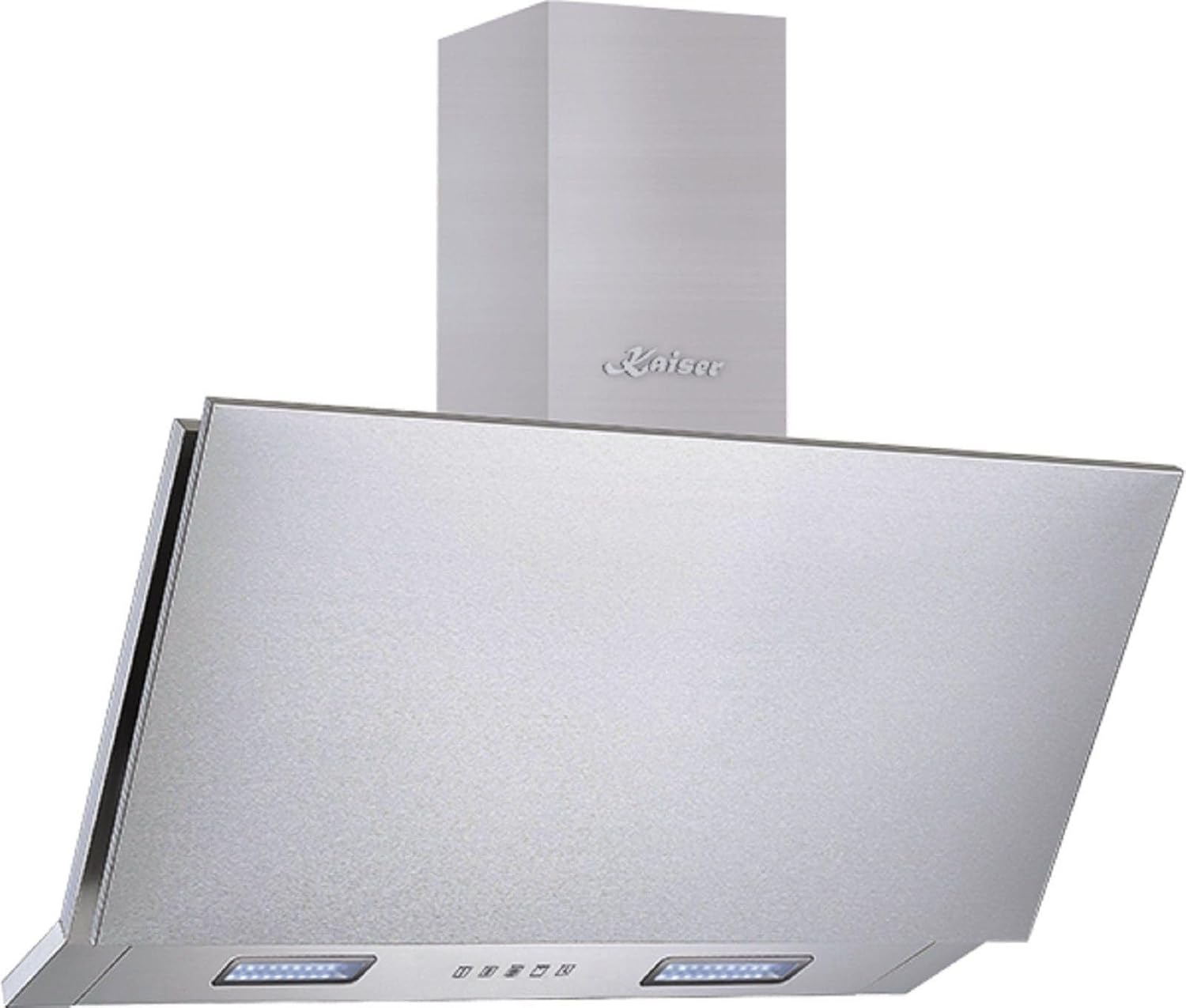 Kaiser Dunstabzugshaube 90cm AT 9455 Kopffrei Edelstahl Wandhaube 90 cm, Air Power 1250 m³/h, TouchControl, Randabsaugung, LED, Umluft/Abluft, Metall-Fettfilter, Aktivkohlefilter inkl