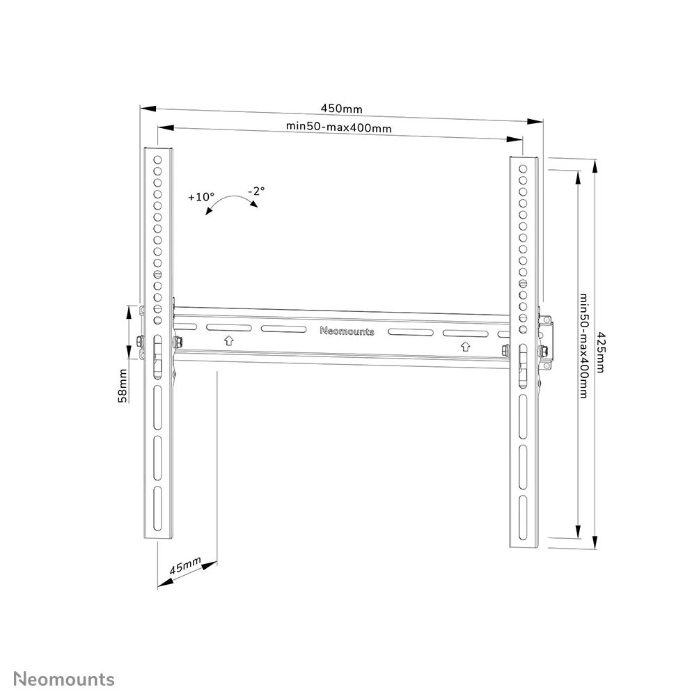 Neomounts WL35-350BL14 muurbeugel voor flatscreen