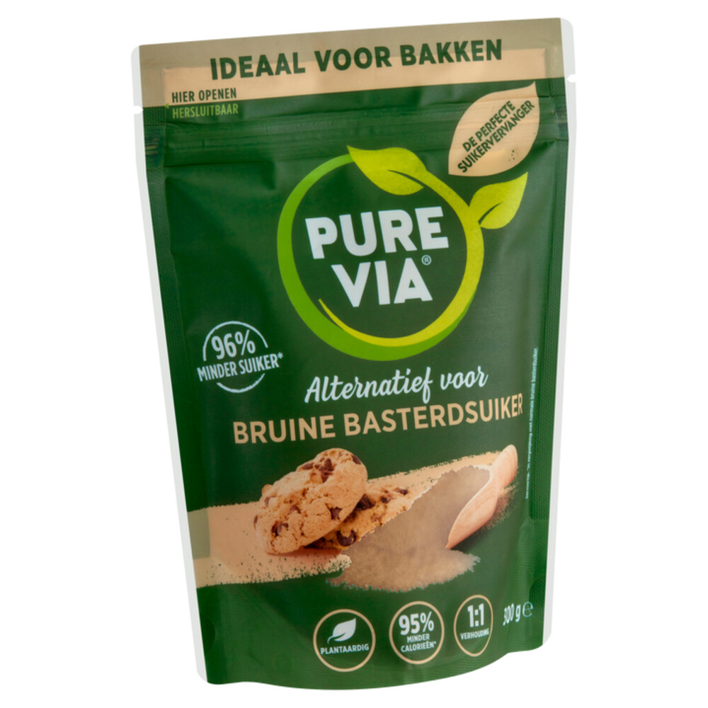 Pure Via Alternatief Voor Bruine Basterdsuiker300 gr
