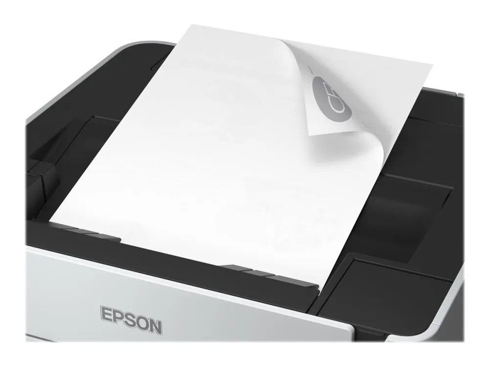 Epson EcoTank M1180 - Printer - S/H - Duplex - blækprinter - kan genopfyldes - A4/Legal - 1200 x 2400 dpi - op til 20 spm - kapacitet: 250 ark - USB 2.0, LAN, Wi-Fi