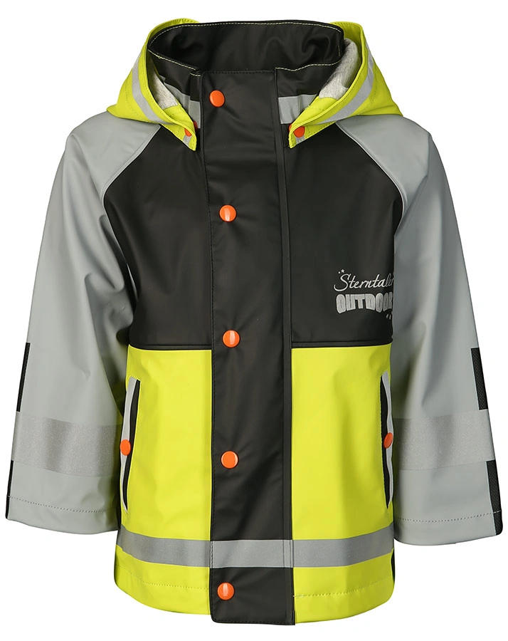 Funktions-Regenjacke OUTDKids in limette