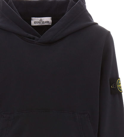 Stone Island Kapuzenpullover - Navy Blue m. Logo