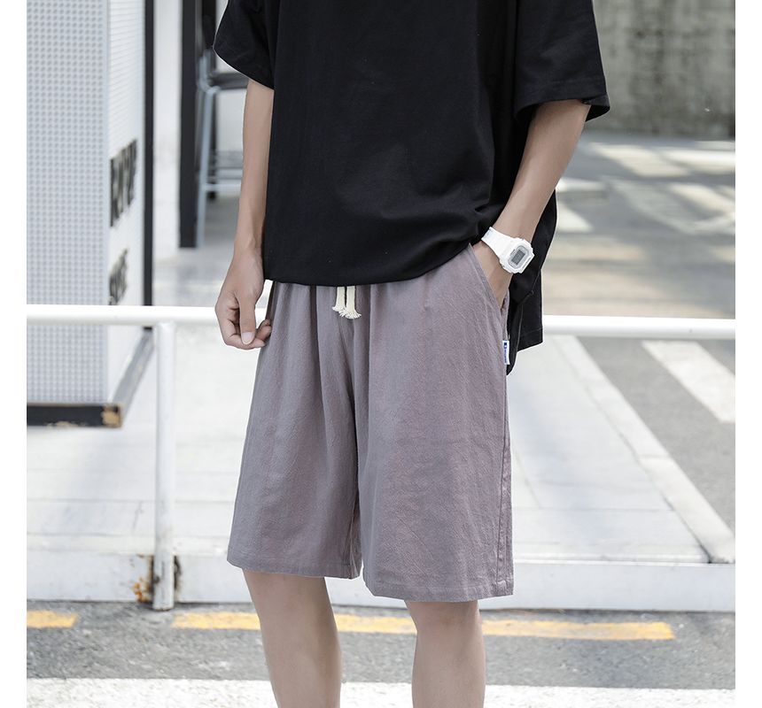 Groove Tower - Effen shorts met trekkoordtaille
