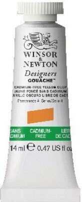 Winsor & Newton - Gouache Maling - Cadmium Free Yellow Deep 14 ML