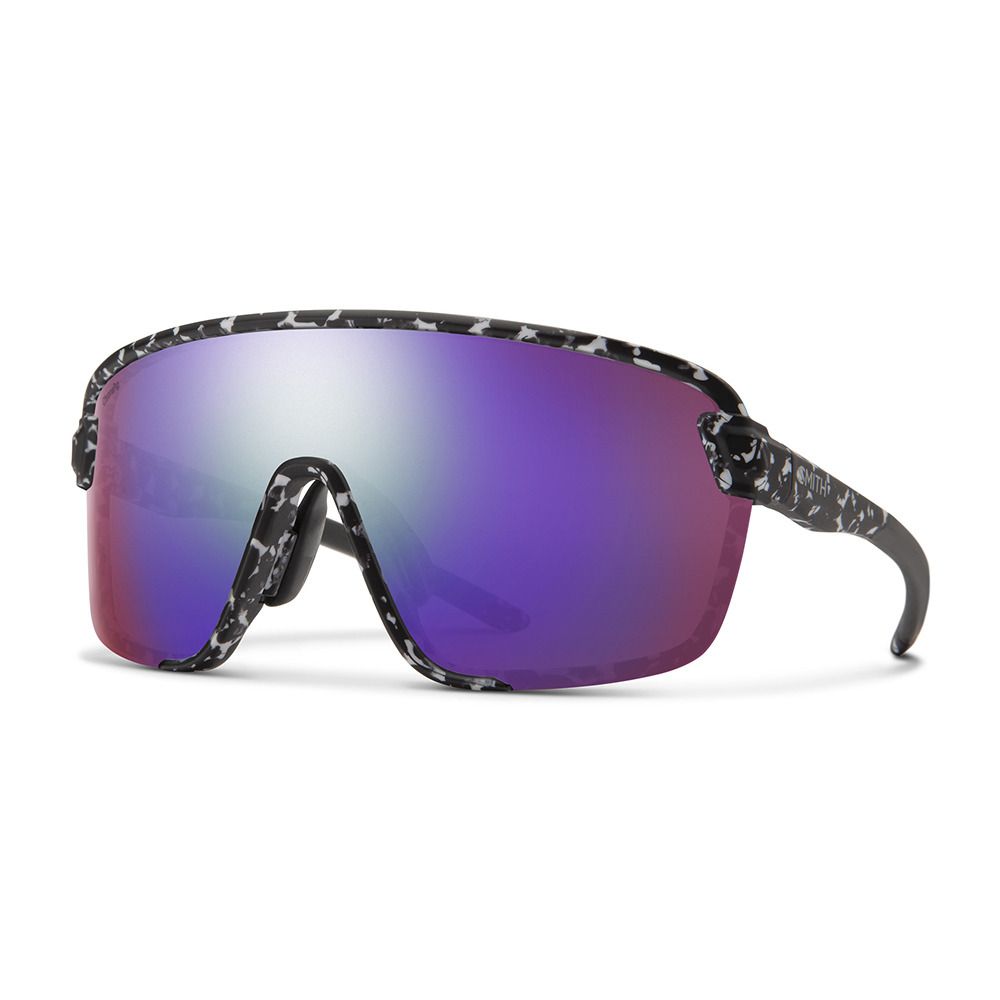 Smith BOBCAT - Lunettes de soleil matte black marble/chromapop violet mirror
