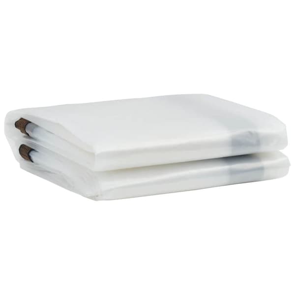 vidaXL Klar presenning med maljer 4x5 m polyetylen