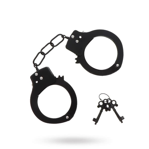 METAL HANDCUFFS - BLACK
