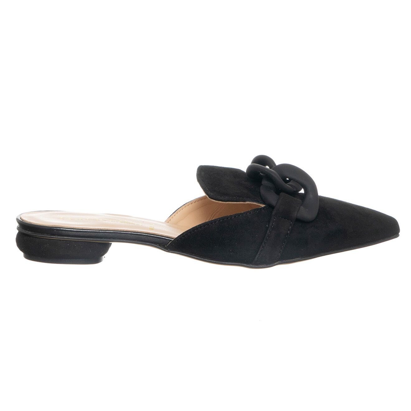 Loretta Pettinari Mules en Cuir Issia noires