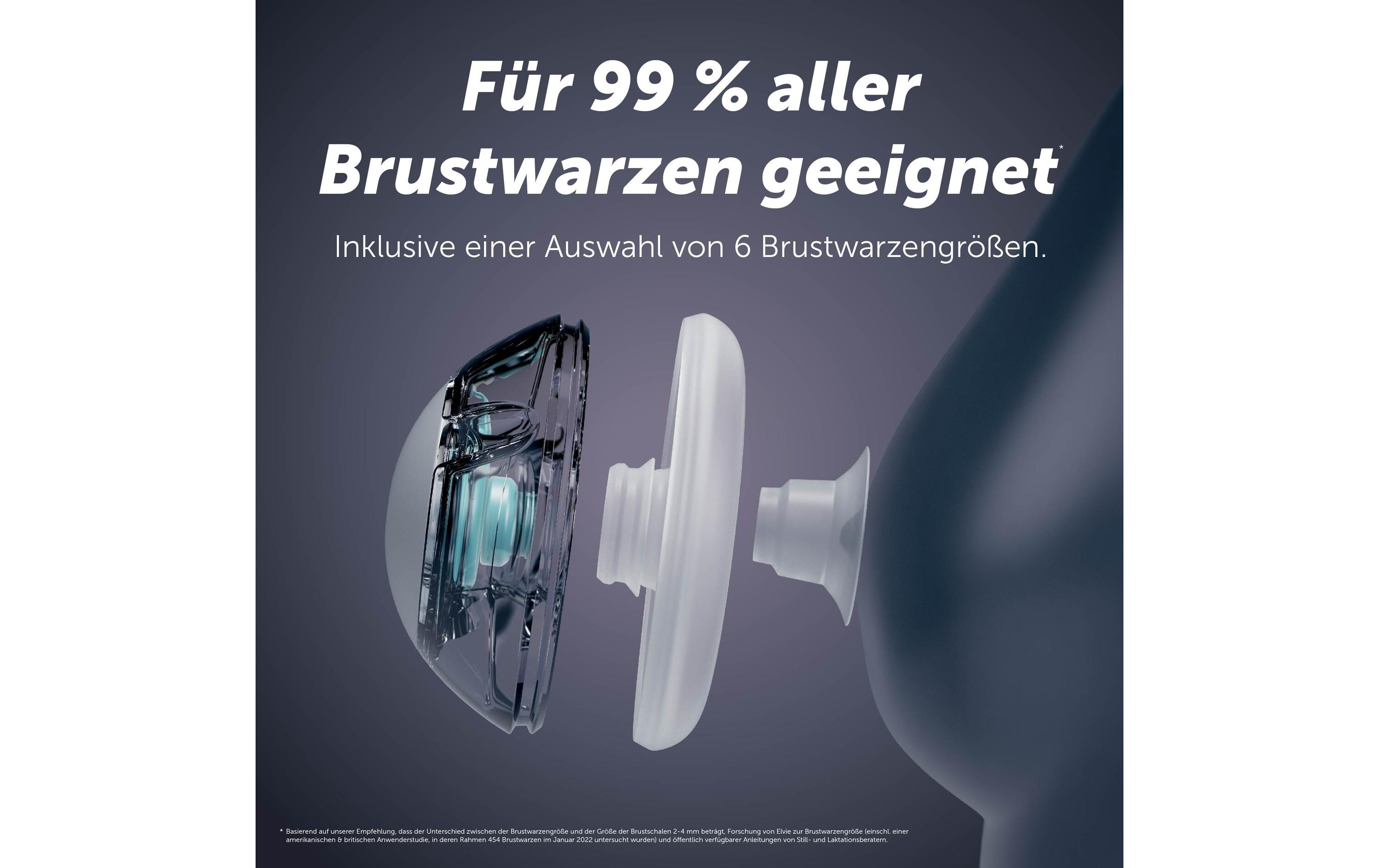 Stride 2 Single<br>Freihändige, elektrische, tragbare Milchpumpe in Krankenhausqualität