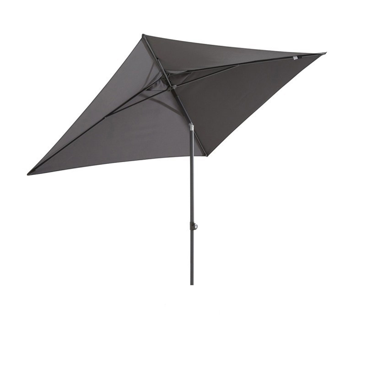 4 Seasons Oasis rechthoekige stokparasol - Dark Grey