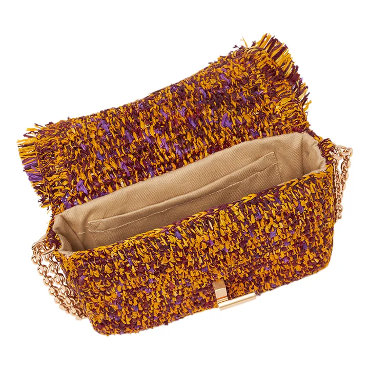 Vanessa Bruno Sac Nano Moon Raphia Chiné | Jaune