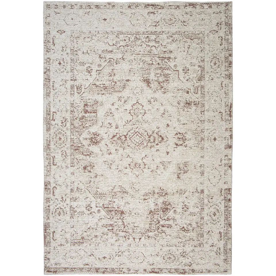 Vloerkleed Annur - crème/bruin - 200x290 cm