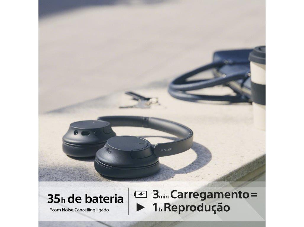 AUSCULTADORES SEM FIO SONY WHCH720NB PRETO