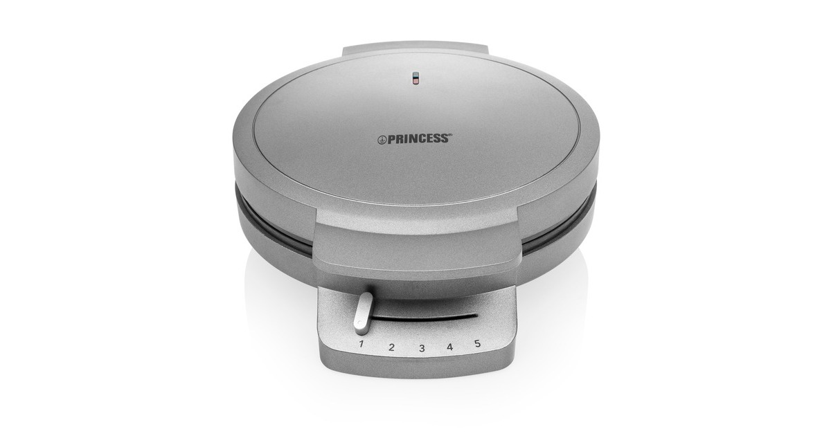 Princess132380 Wafelmaker DeLuxe wafelijzer  (Grijs)