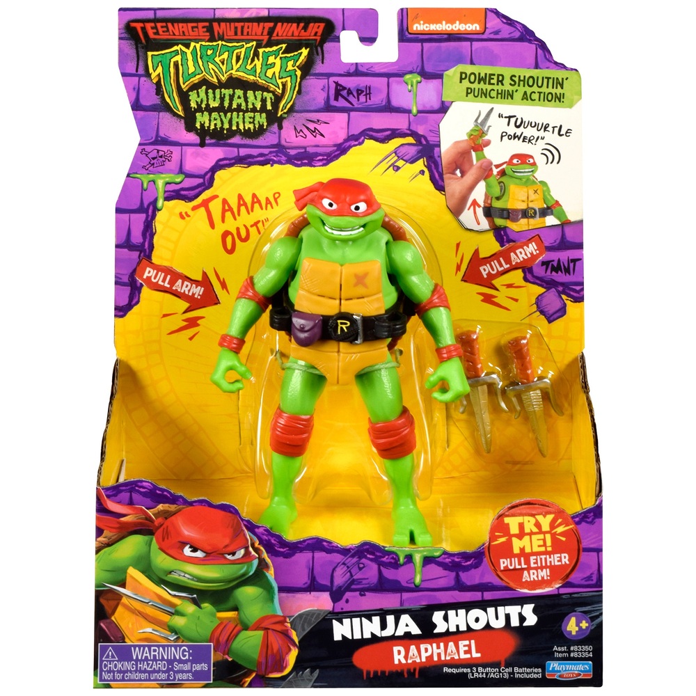 Teenage Mutant Ninja Turtles Mutant Mayhem - Ninja Shouts Figur Raphael