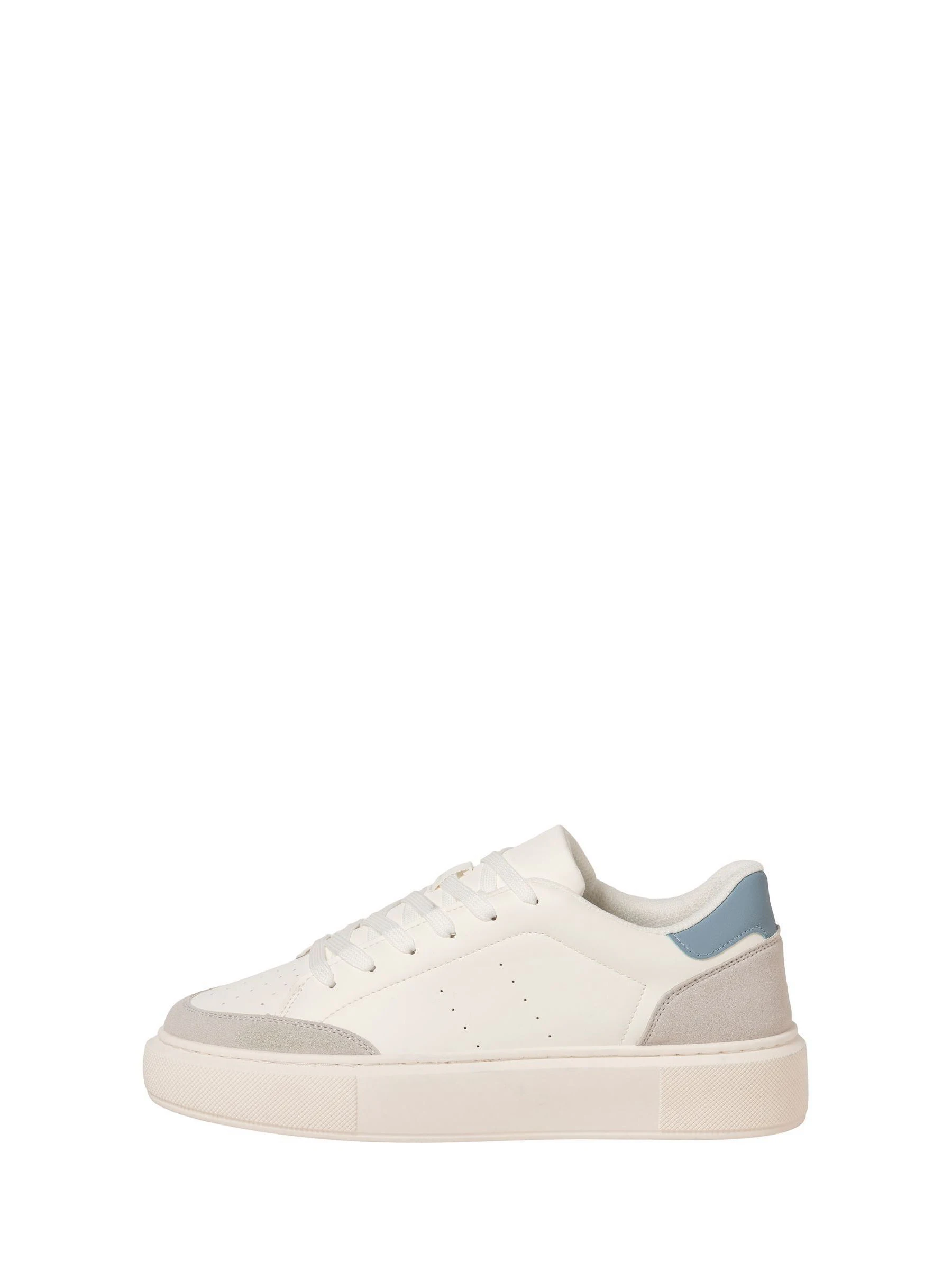 Off White - JACK & JONES Chunky Sole PU Trainers