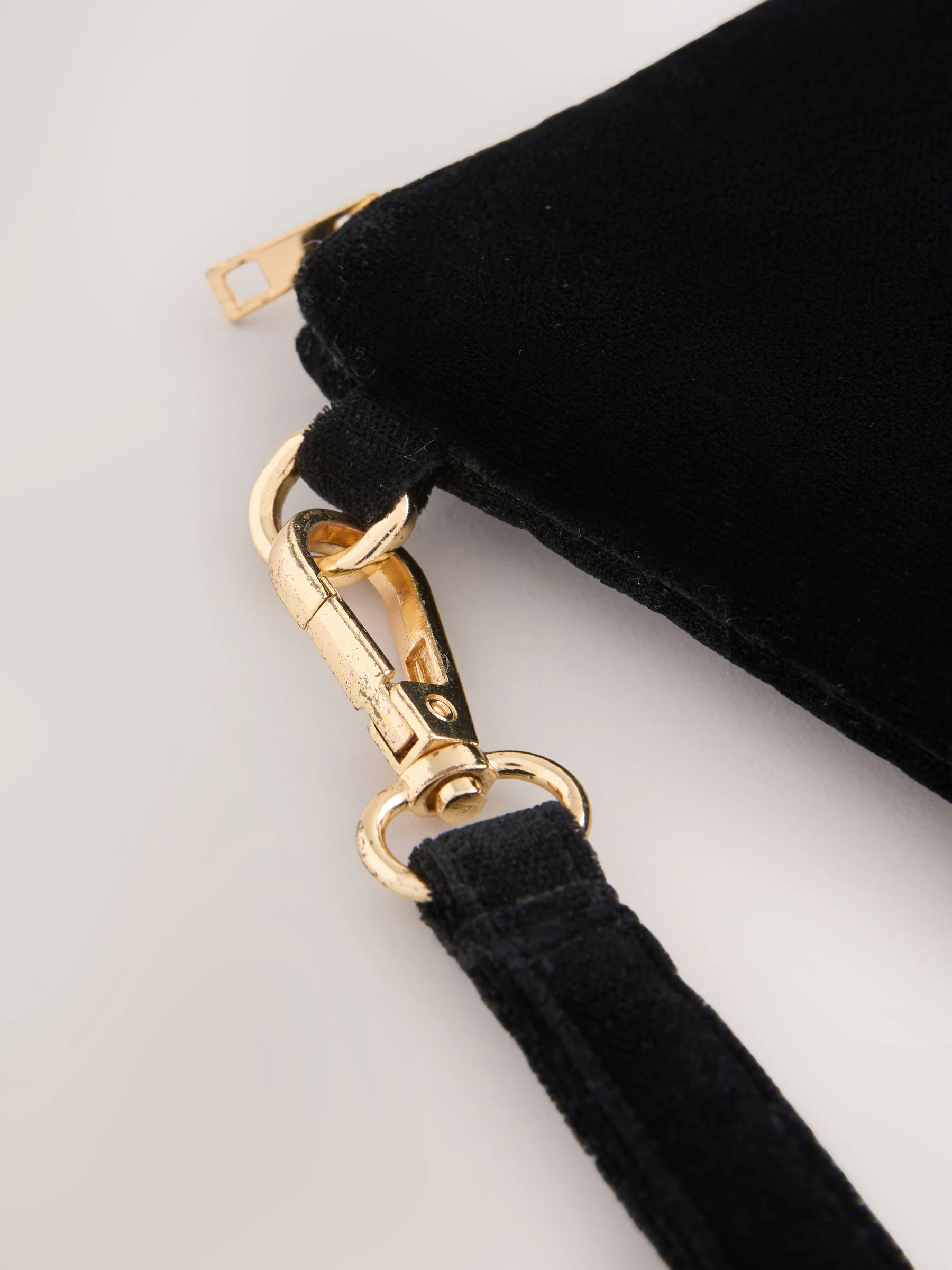 Zwart - Beaded Martini Velvet Pouch