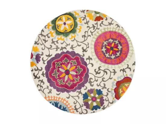 Tapis Ivory & Multi 122 X 122 cm - Manteca