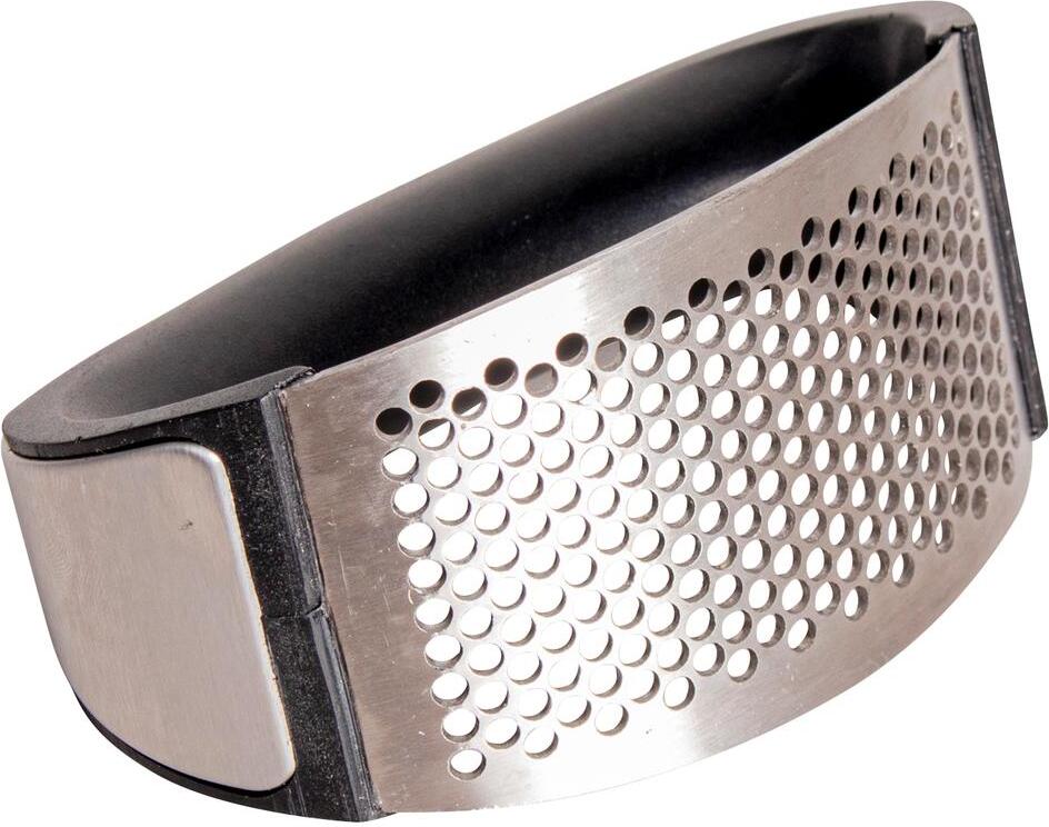 Gusta knoflookpers zilver / zwart 11,2 x 5,2 x 7,2 cm