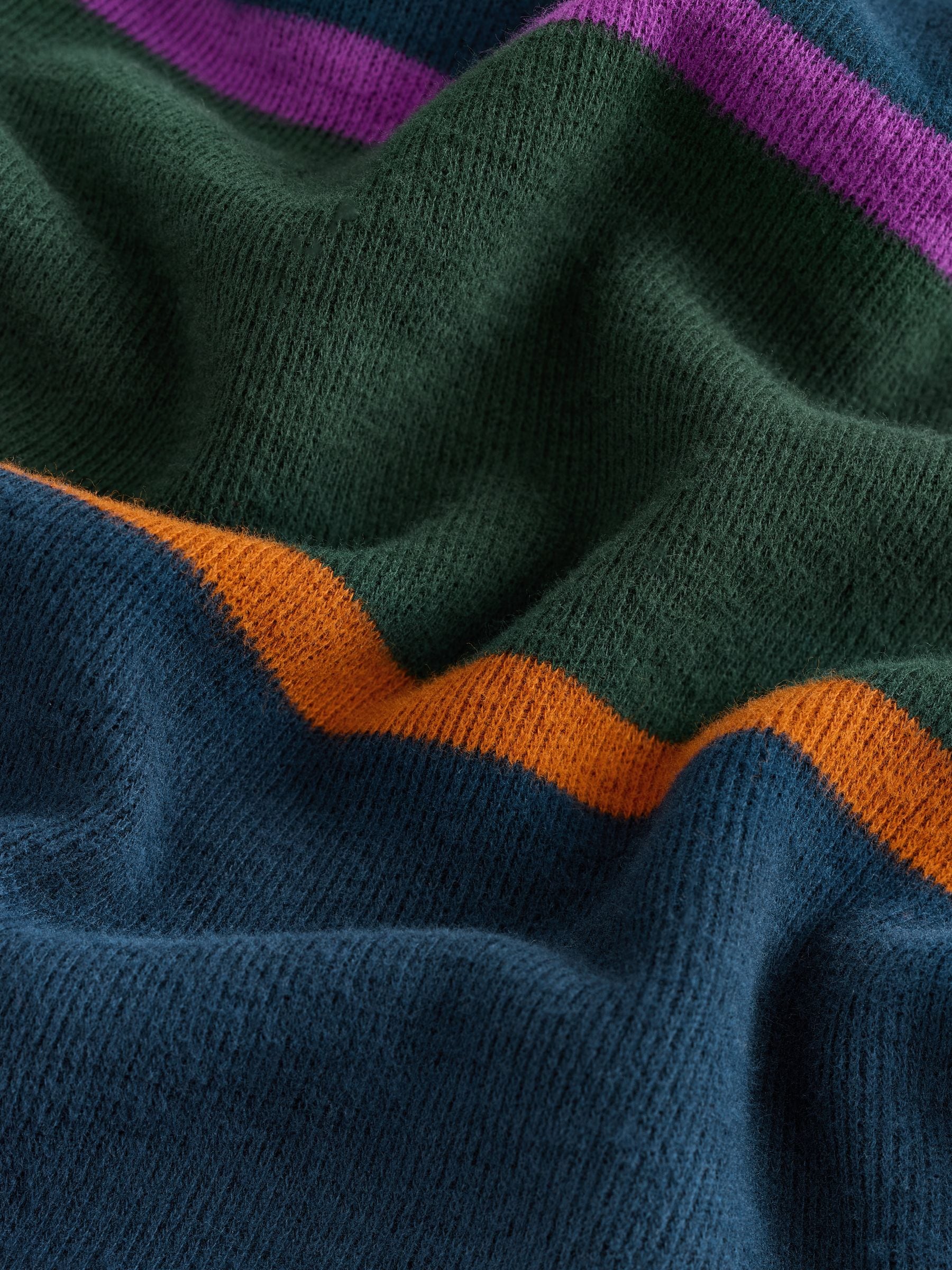 Donkerblauw/groen gestreept - Rugbyshirt