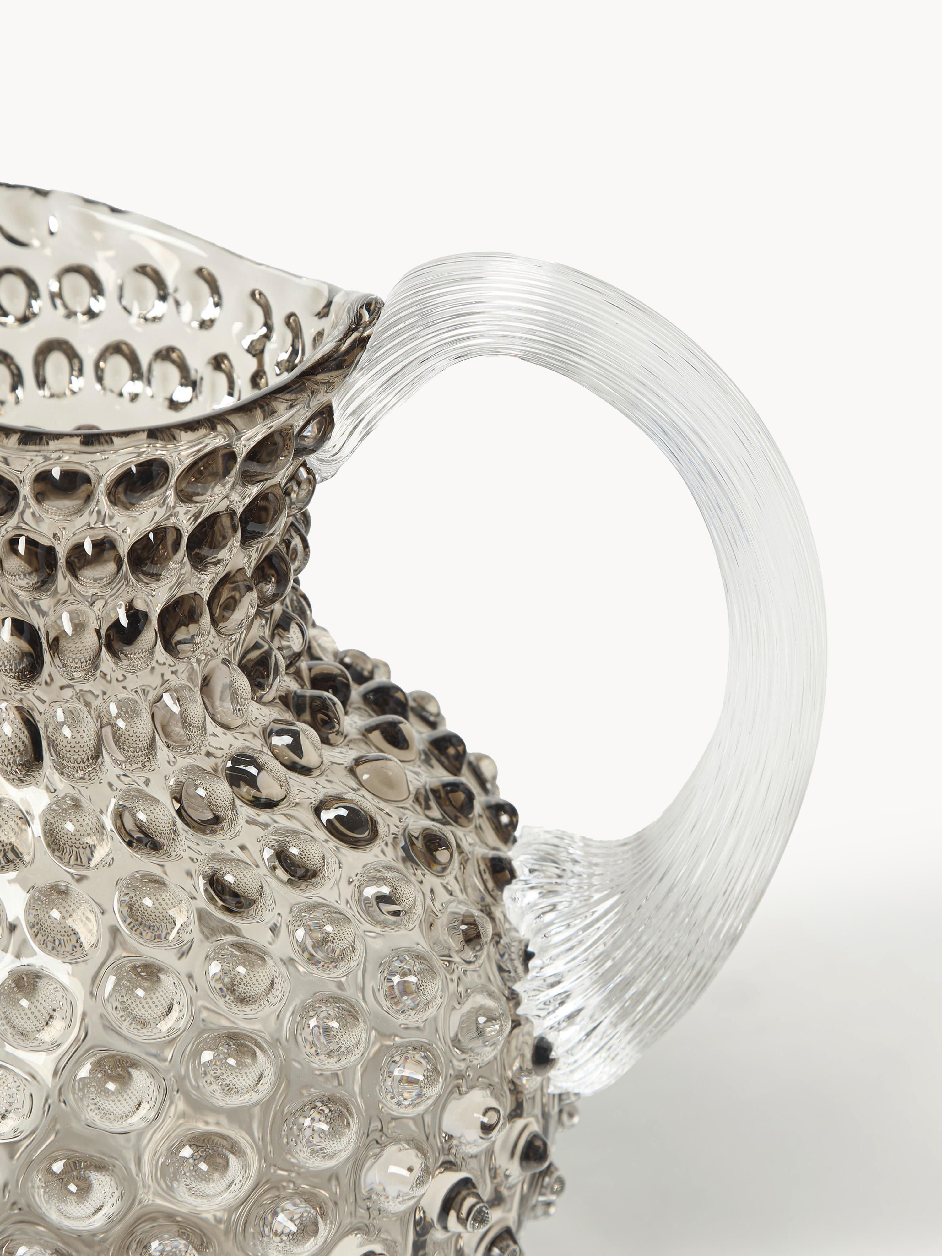 Mondgeblazen karaf Hobnail, 2 L