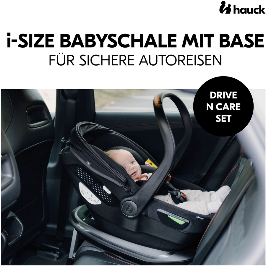 hauck Babyschale i-Size Drive N Care Set Black