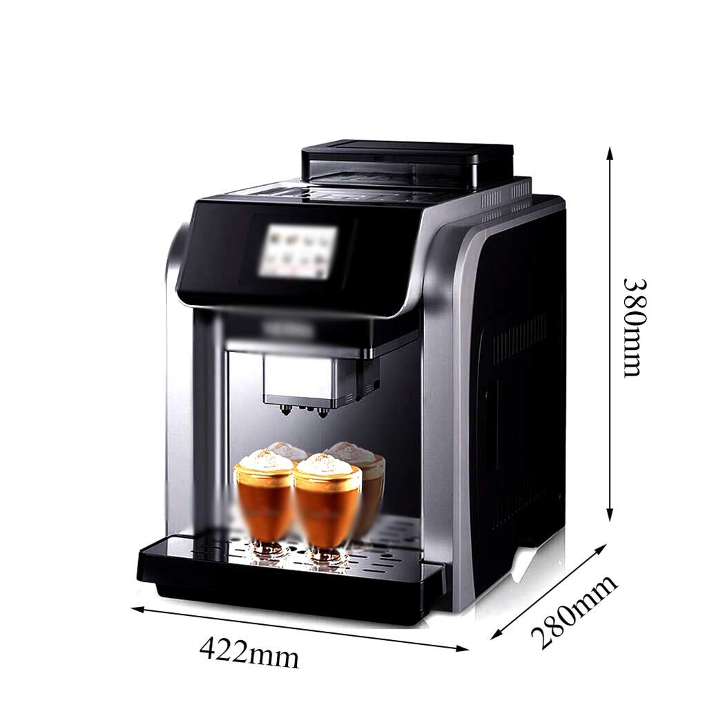 Machine à Café Espresso, Machine à Café Entièrement Automatique, Double Chaudière, Moulin à Café Fantaisie, Consommateur Et Commercial 422Mm × 280Mm ×