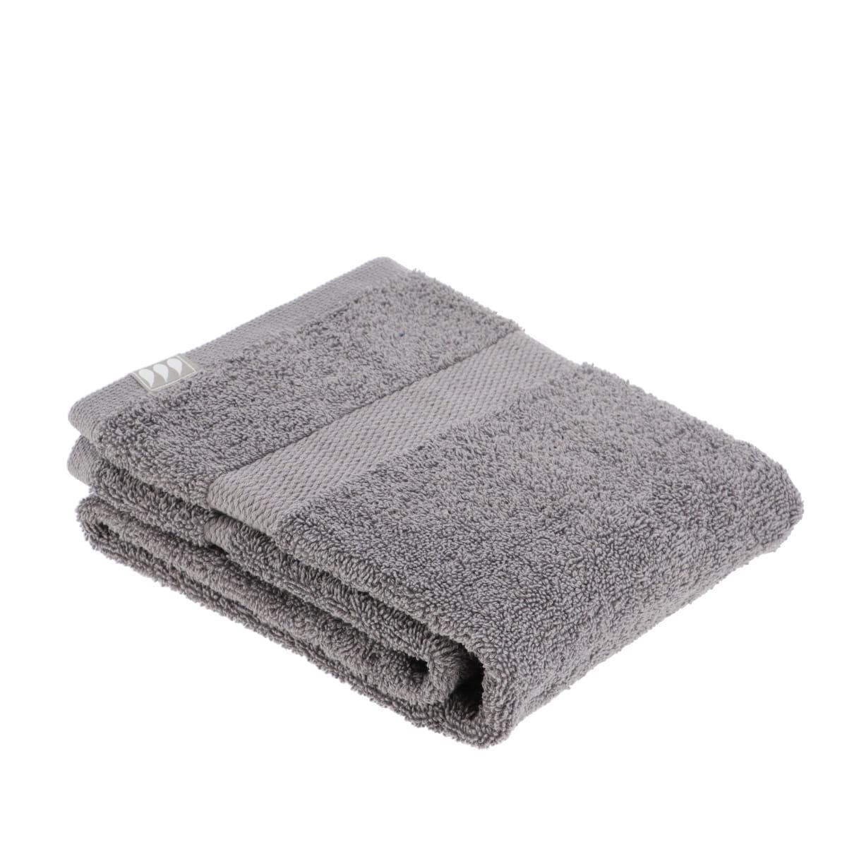 SERVIETTE TOILETTE 50X90CM COTON GRIS