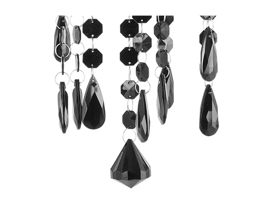 Lustre 4 ampoules noir KALANG