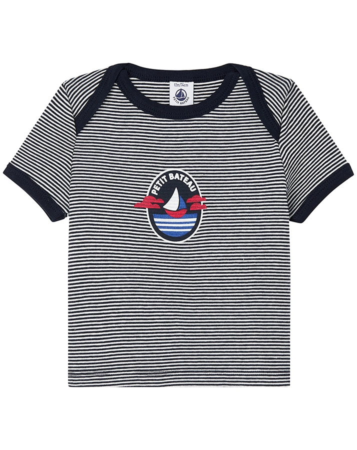 T-Shirt CLOUDY OCEAN gestreift in dunkelblau