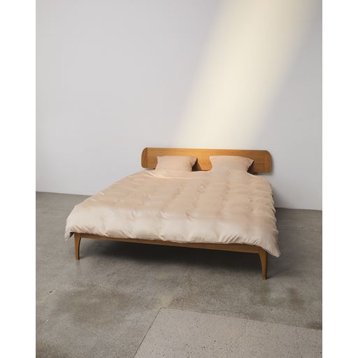 Nordic Weaving Bambus Sengetøj, Lys Beige, 140x220 cm