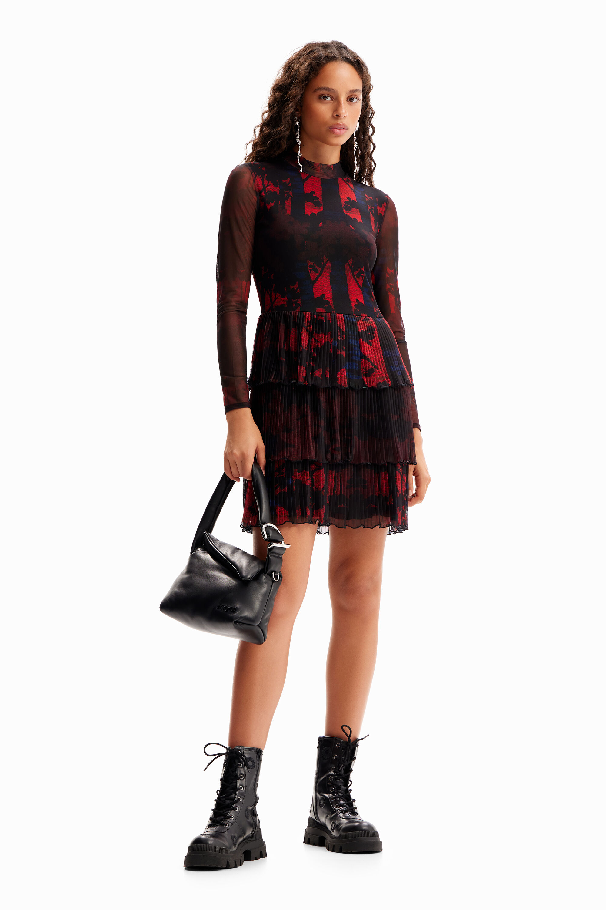 Robe courte plissée M. Christian Lacroix