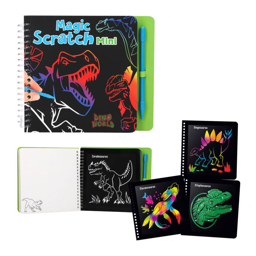Dino World Mini Magic Scratchboek