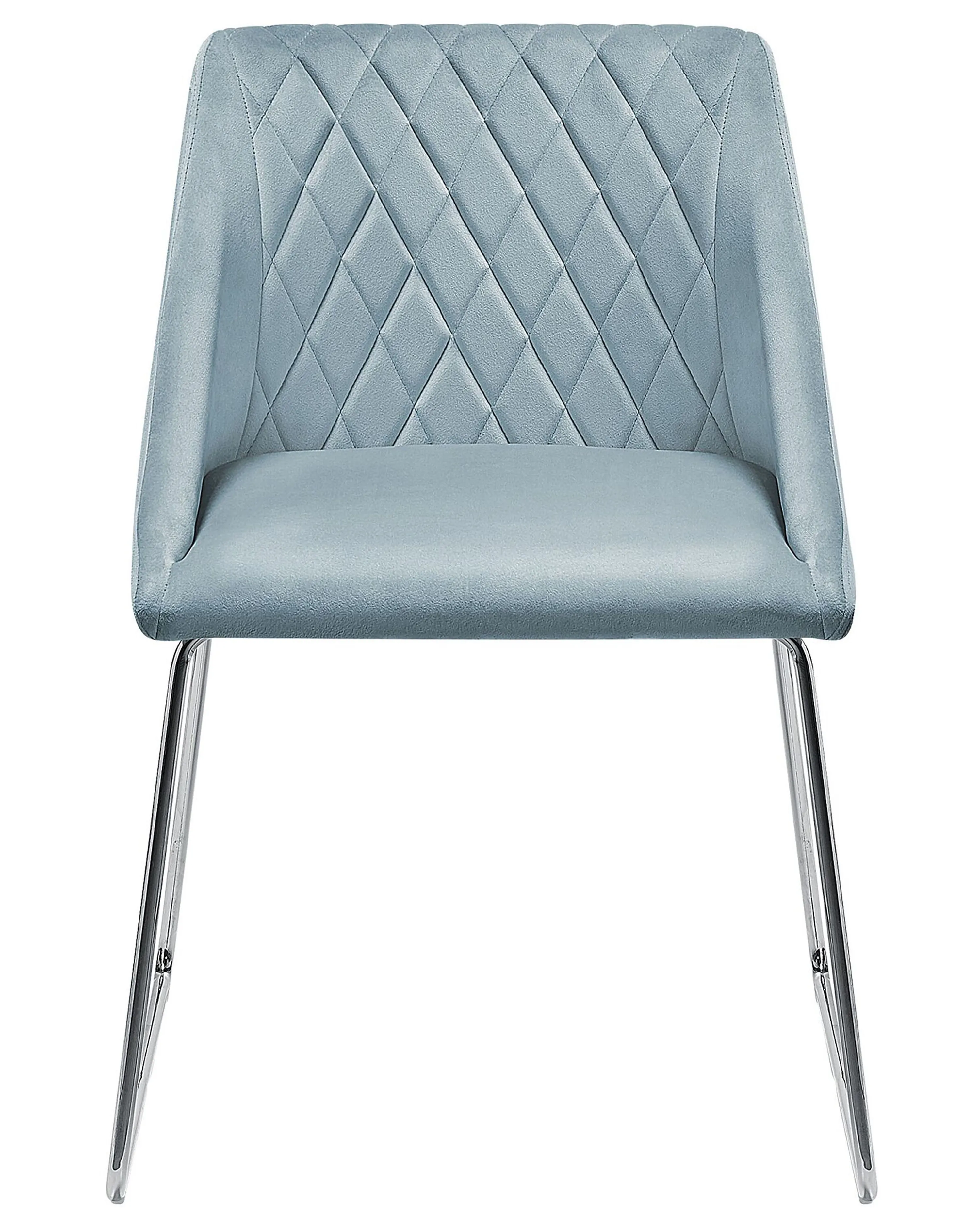 Set van 2 eetkamerstoelen ARCATA Fluweel Lichtblauw