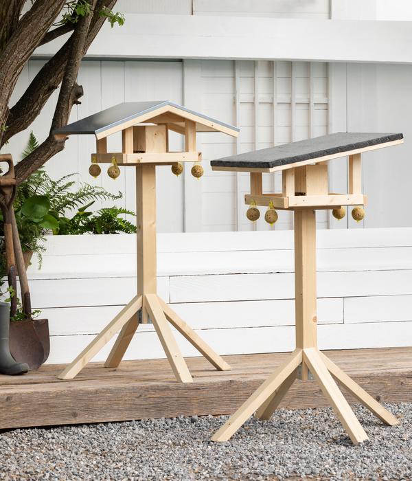 Dehner Natura Premium Futterhaus Rofan, natur,