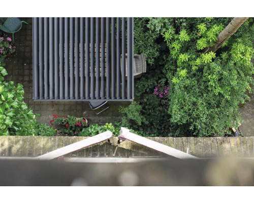 Pergola Mirador Classic, paaldikte 11 x 11 cm, 300 x 400 x 250 cm, zwart