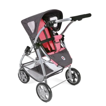Bayer Chic 2000 Kombi 2 in 1 EMOTION, Melange anthrazit-pink