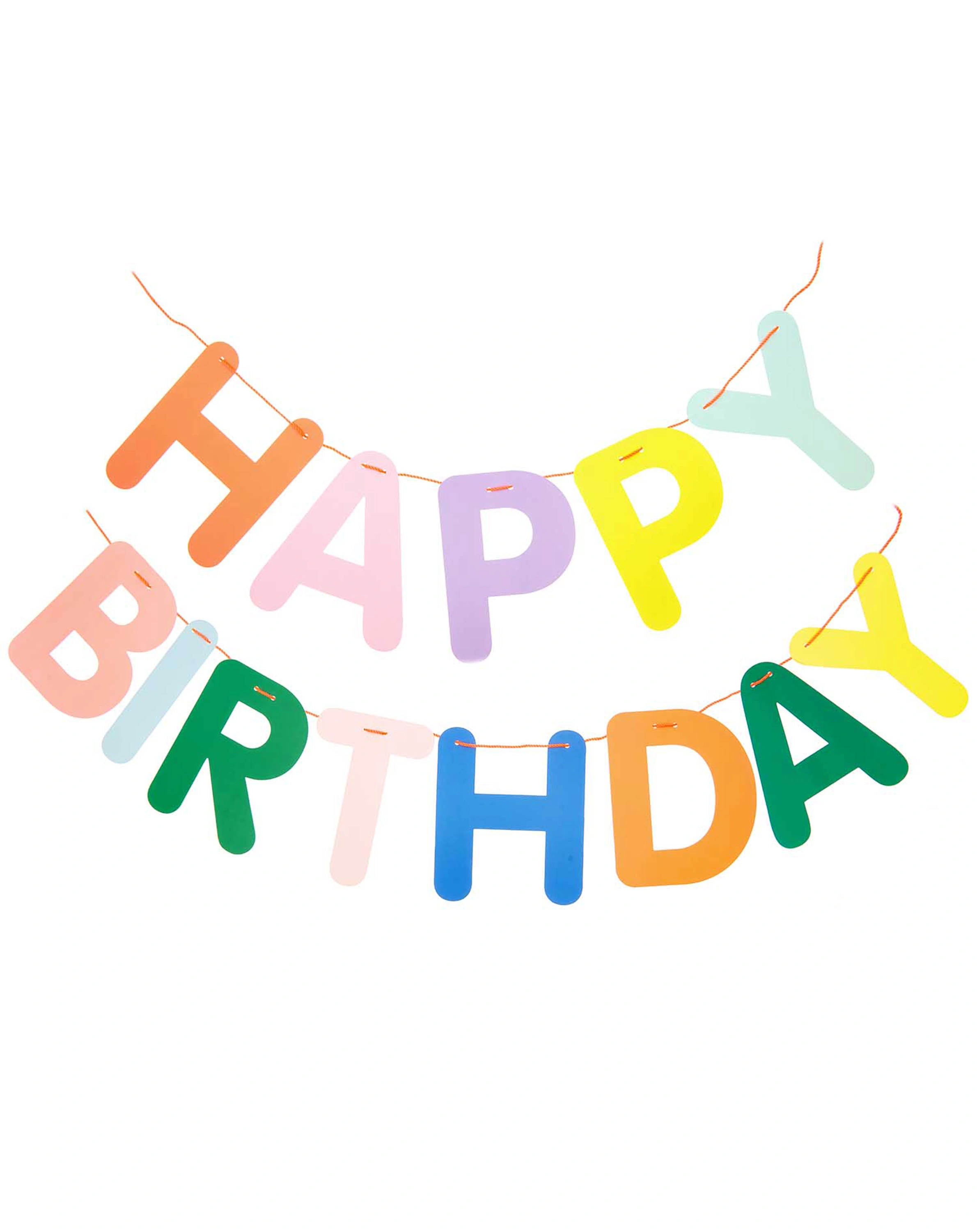 Girlande HAPPY BIRTHDAY in bunt