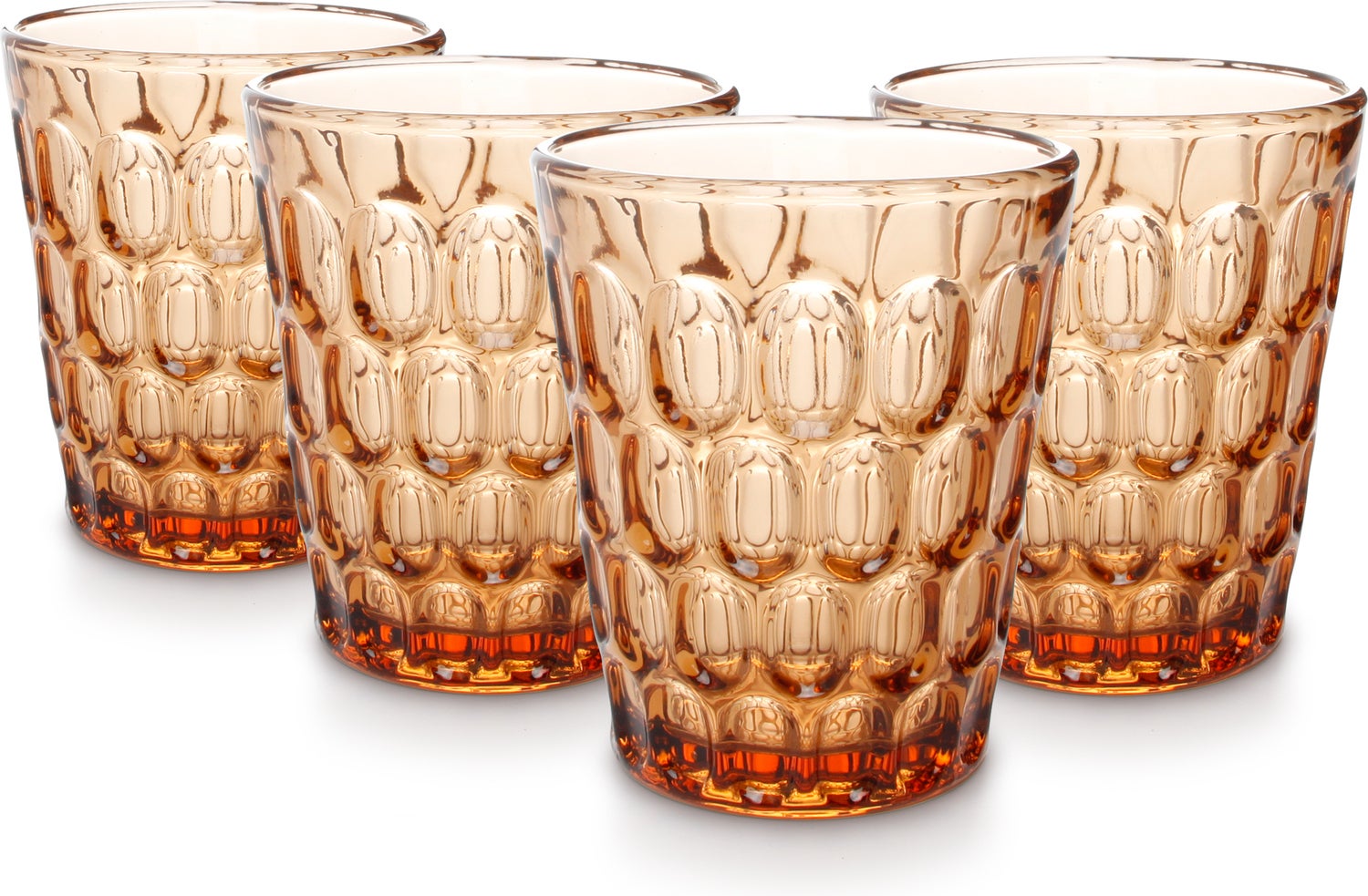 Salt&Pepper glas Honey bruin 0,32 L 4 stuks