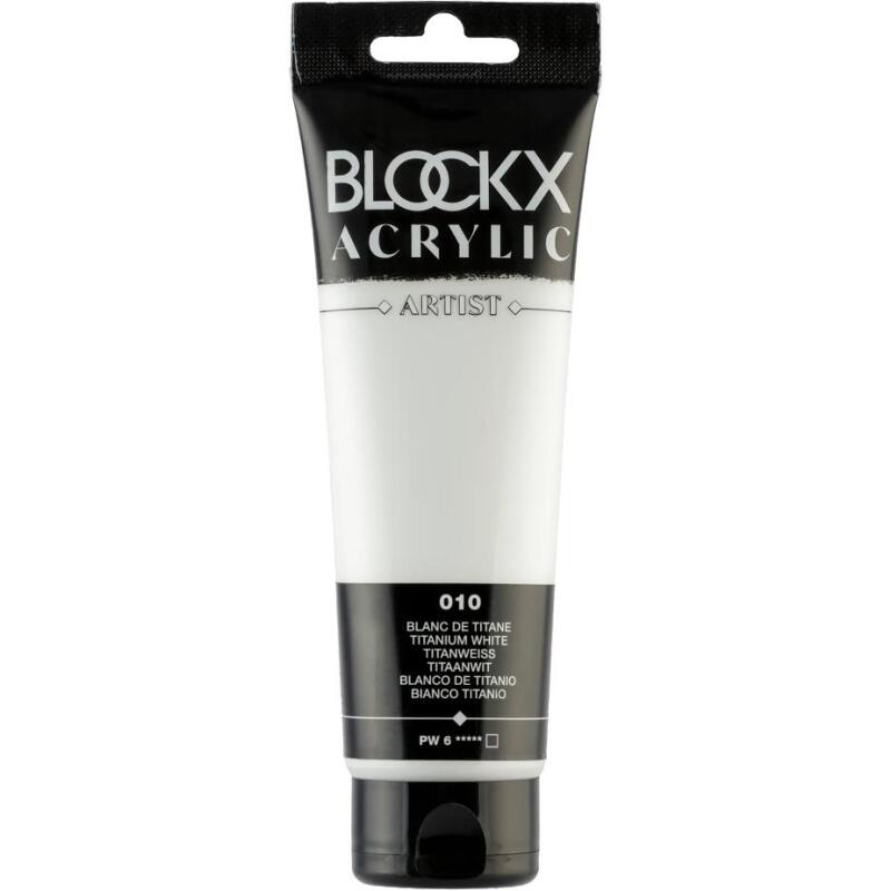 Peinture acrylique fine tube 120ml - Blanc de titane