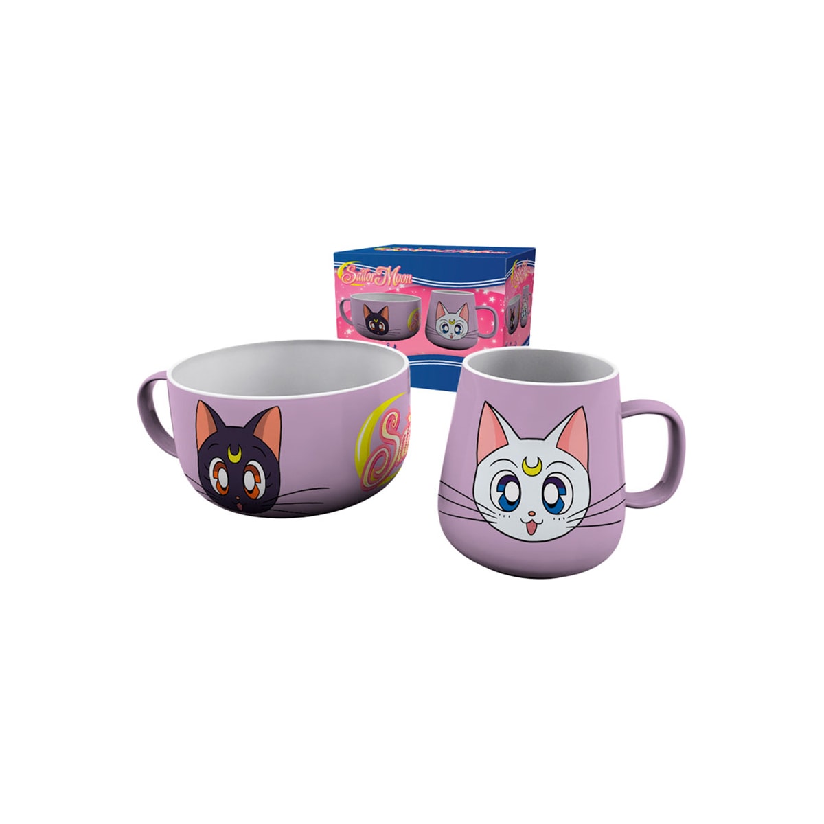ABYStyle Sailor Moon krus og skål (Luna & Artemis)