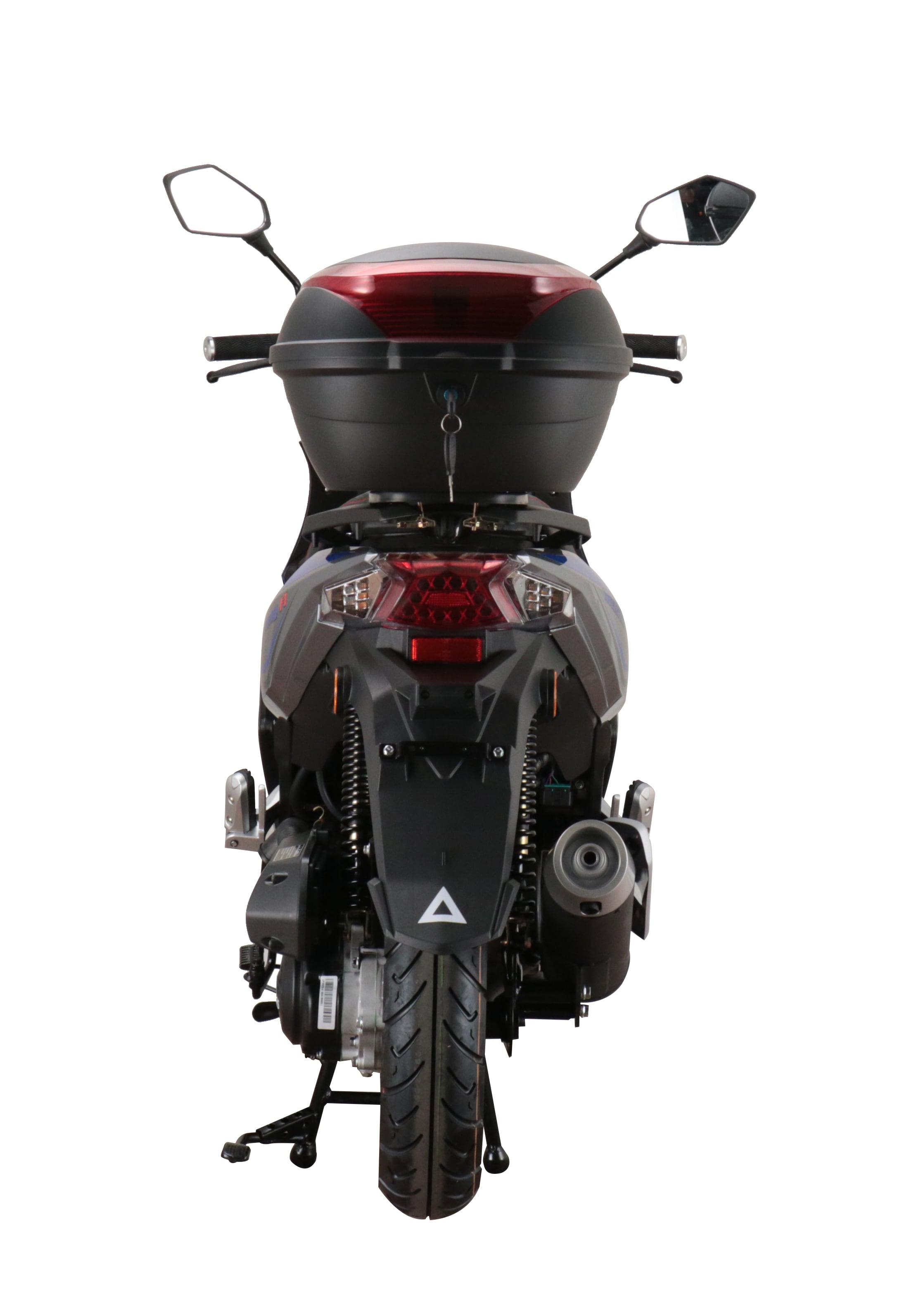 Alpha Motors Motorroller Mustang FI 50 ccm 45 kmh EURO 5 blau-grau inkl. Topcase