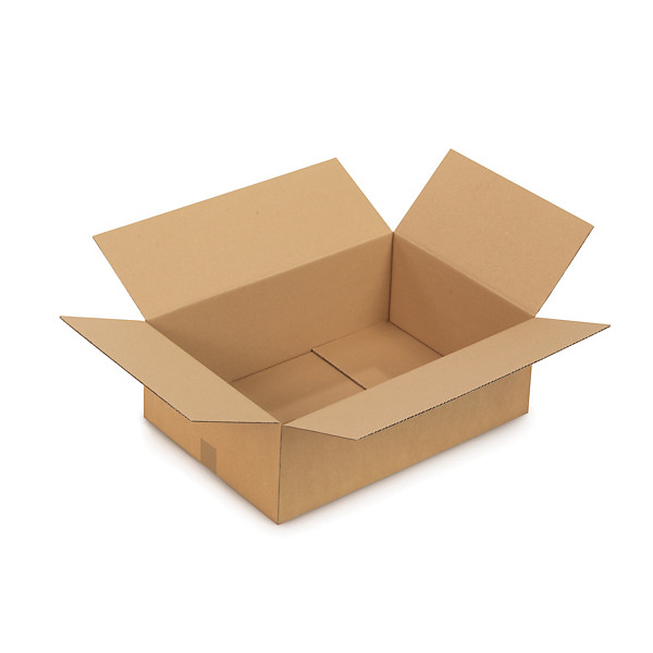 Caisse carton brune simple cannelure RAJA 50x40x30 cm, lot de 20