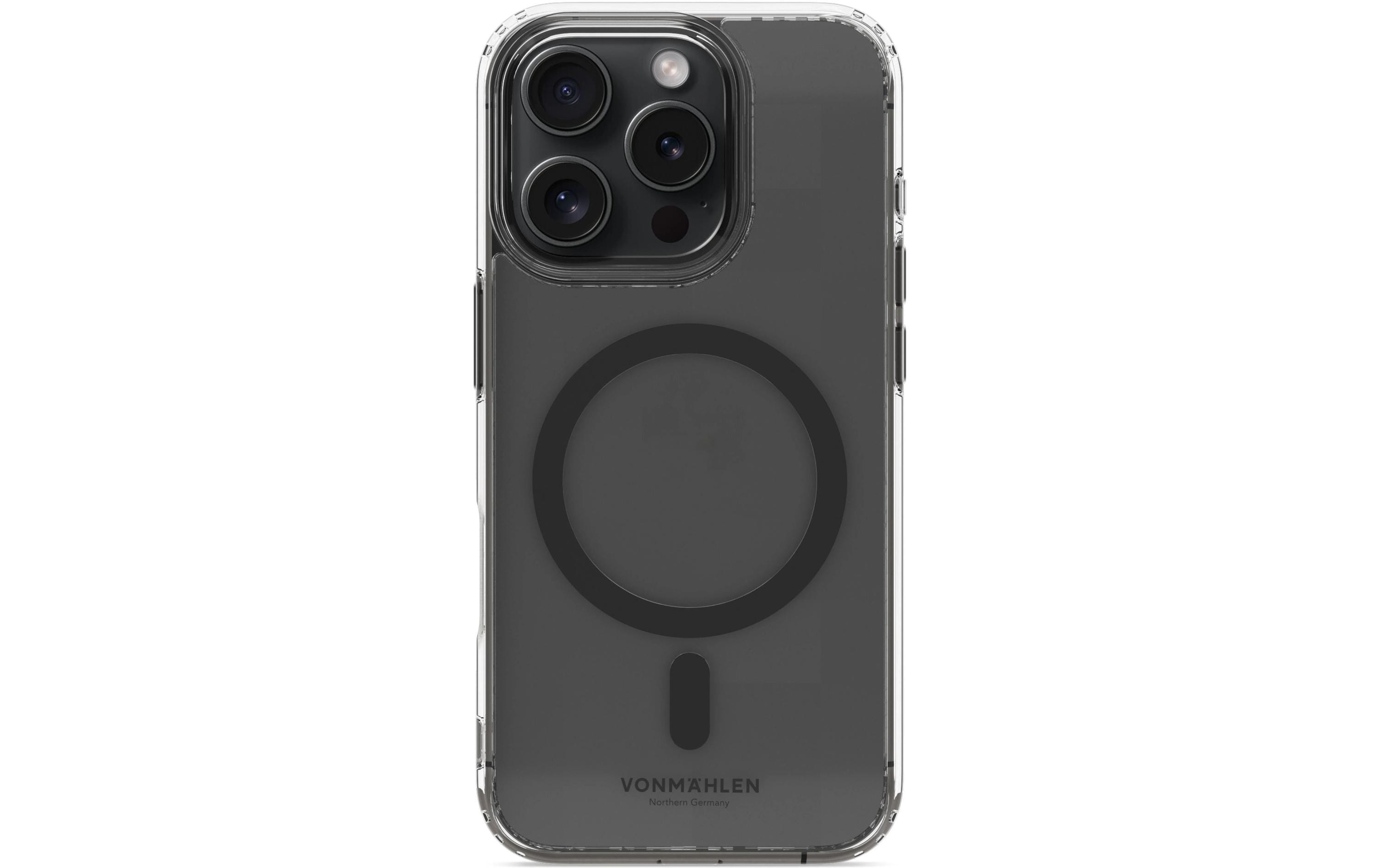 Back Cover Transparent iPhone 16 Pro Max BlackSilicone Backcover für das Apple iPhone 16 Pro Max