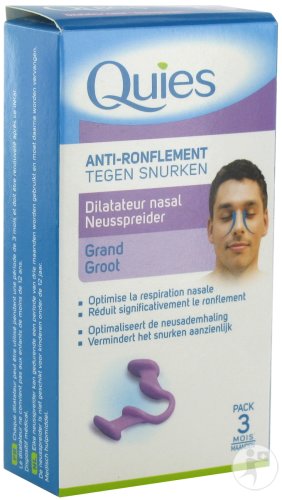 Quies Dilatateur Nasal Anti-Ronflement Format Grand 1 Pièce