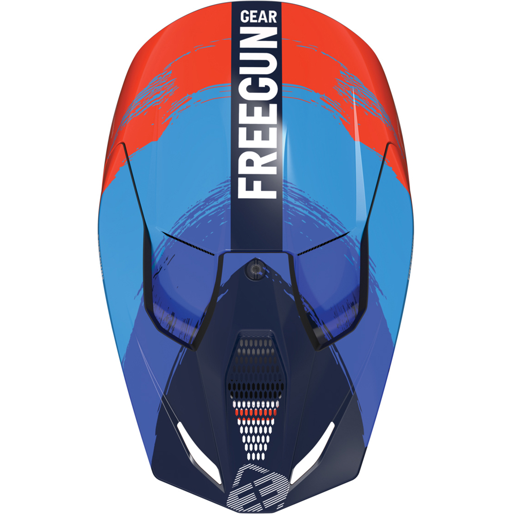 Freegun - Casque XP4 Shade Navy / Orange fluo / Bleu