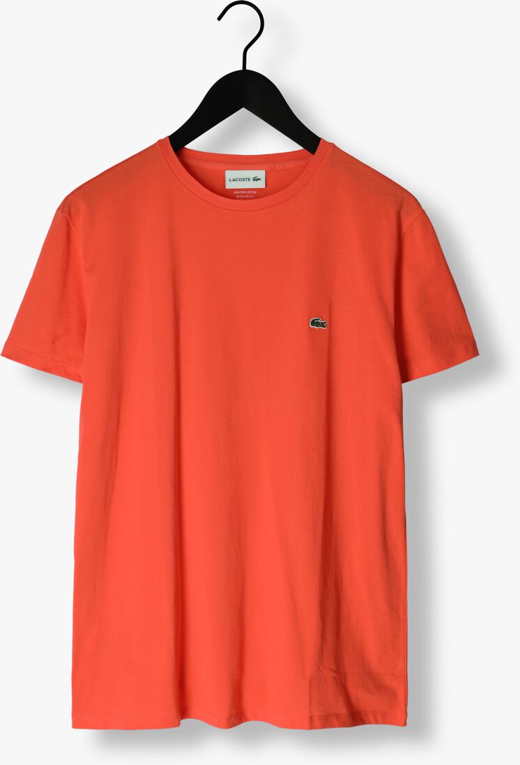 LACOSTE oranje lacoste t-shirt 1ht1 men's tee-shirt 1121
